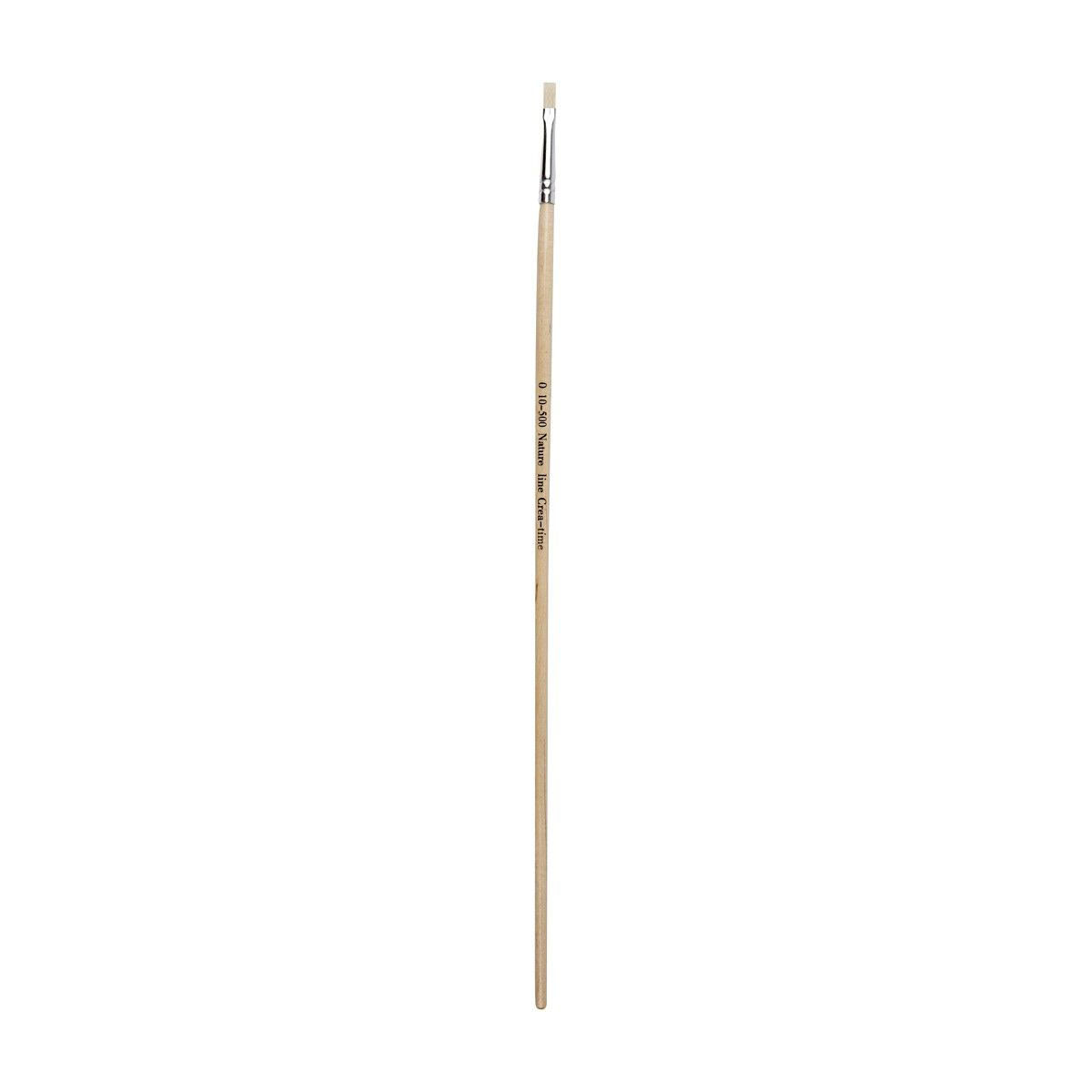 Creativ company nature line kwasten, afm 0, b: 4 mm, lange steel, 12 stuk 1 doos
