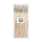 Nature line kwasten, afm 4, l: 18,5 cm, b: 7 mm, korte steel, 12 stuk 1 doos