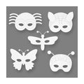 Creativ company insectenmaskers karton, 16st.