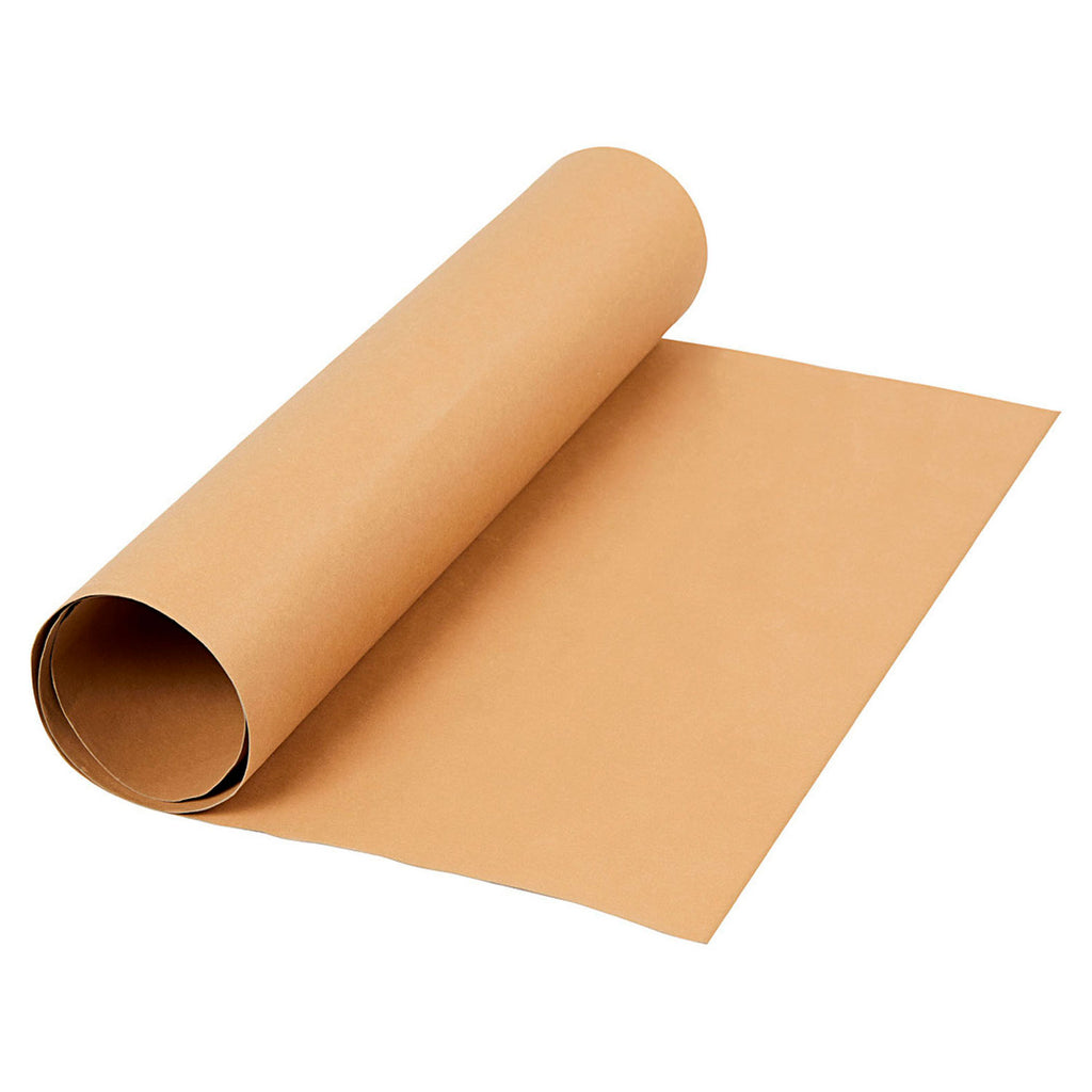 Creativ company faux leather papier lichtbruin, 1mtr.