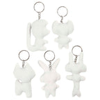Creativ company stoffen dieren sleutelhanger, 5st.