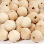 Creativ company houten kralen, ø 2cm, 200st.
