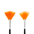 Creativ company gold line waaierpenselen, afm 4+8, l: 29-30 cm, b: 2-3 mm, waaier, 2 stuk 1 doos