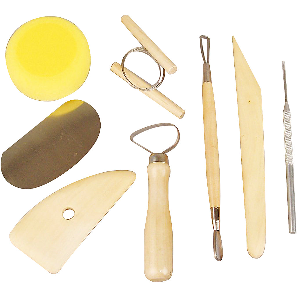 Modelleer gereedschapset, 8 stuk 1 doos