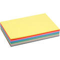 Gekleurd karton, a4, vel 210x297 mm, 180 gr, diverse kleuren, 300 div vellen 1 doos