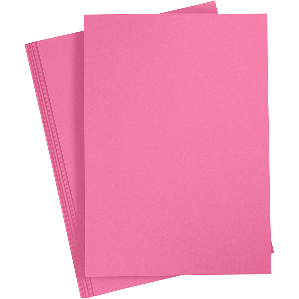 Papier, a4, vel 210x297 mm, 80 gr, roze, 20 stuk 1 doos