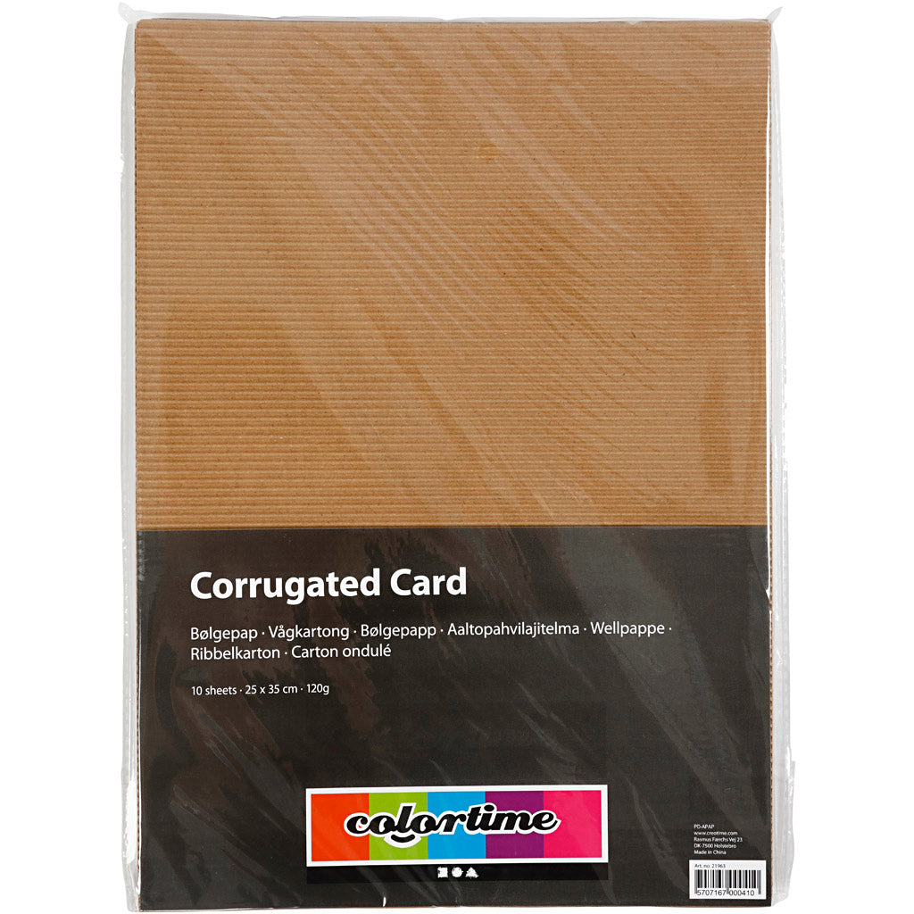 Creativ company ribbelkarton, vel 25x35 cm, 120 gr, 10 vel 1 doos