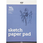 Creativ company schetsblok, a3, vel 297x420 mm, 70 gr, wit, 70 vel 1 doos