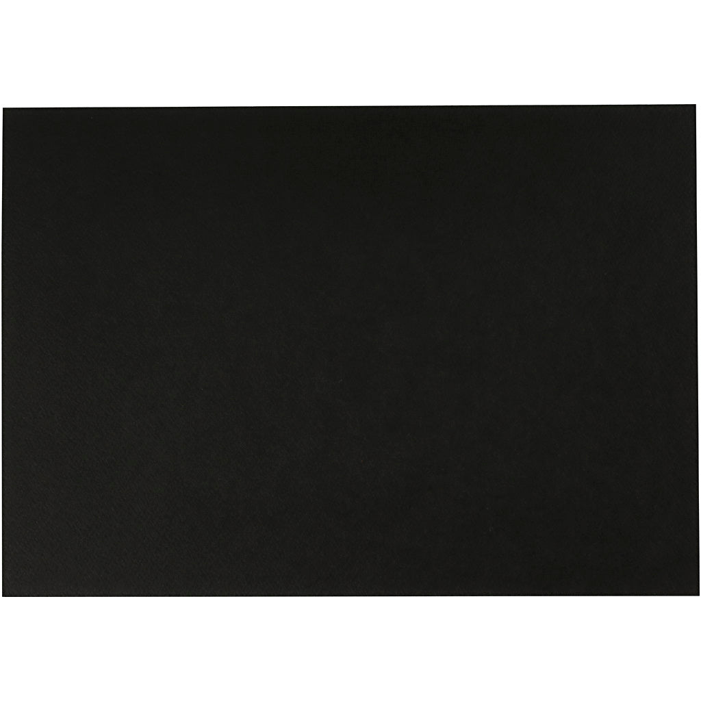 Aquarelpapier Zwart A4 300gr, 10 Vellen