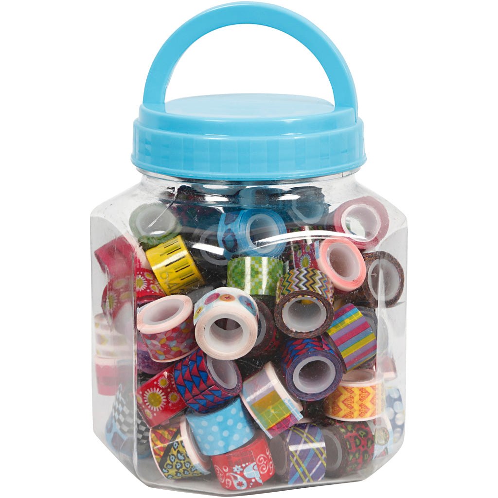 Creativ company tape, b: 12 mm, diverse kleuren, 90x2 m 1 doosje