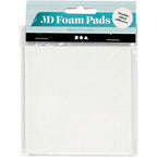Creativ company 3d foam pads, afm 5x5 mm, dikte 2 mm, wit, 2x400 stuk, 2 vel 1 doos