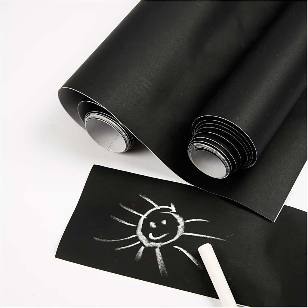 Creativ company krijtbordfolie zwart, 2m