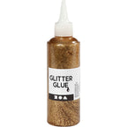 Creativ company glitterlijm goud, 118ml