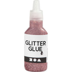 Creativ company glitterlijm roze, 25ml