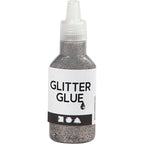 Creativ company glitterlijm zilver, 25ml