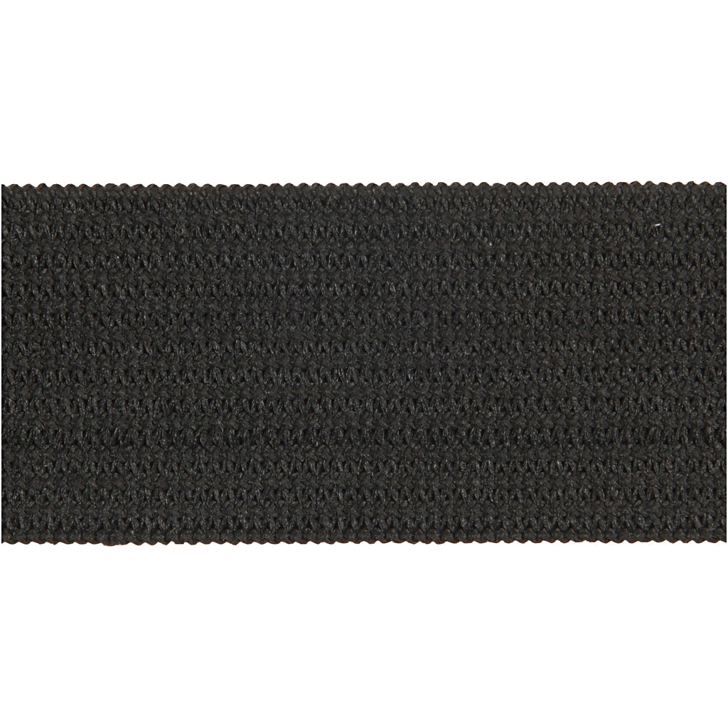 Creativ company elastiek dikte 20mm zwart, 25m