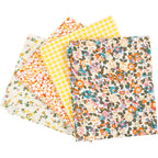 Creativ company patchwork stof geel 45x55cm, 4st.
