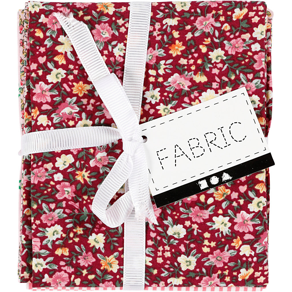 Creativ company patchwork stof roze 45x55cm, 4st.