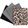 Creativ company patchwork stof zwart 45x55cm, 4st.