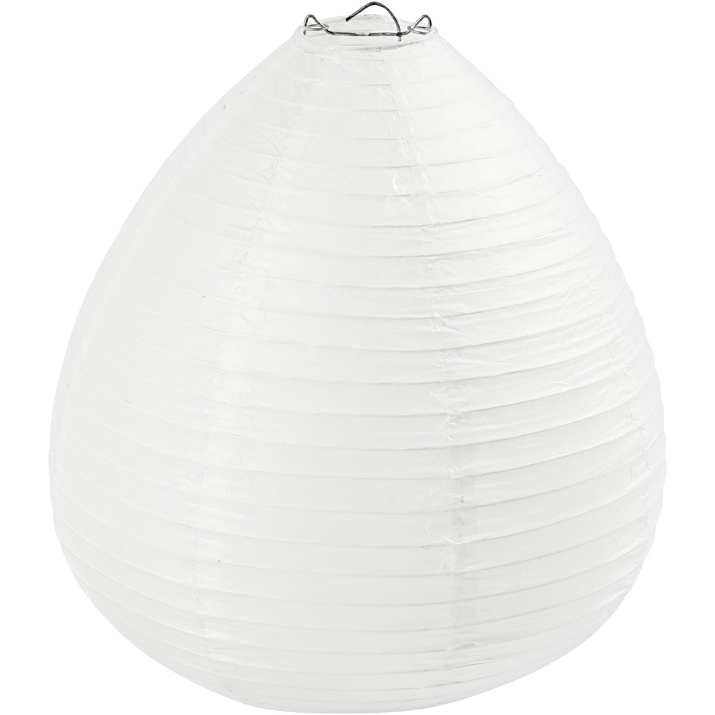 Creativ company rijstpapier lamp wit druppel, 27cm