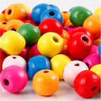 Creativ company houten kralen mix 10mm, 70st.