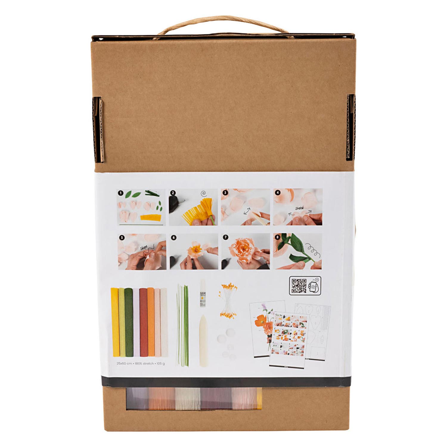 Creativ company crêpepapier bloemen maken kit