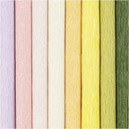 Creativ company crêpepapier, vel 25x60 cm, crêpe-verhouding: 180%, 105 gr, pastelkleuren, 8 vel 1 doos