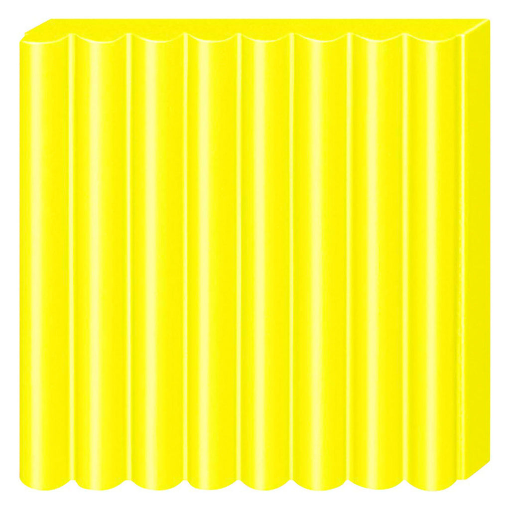Fimo effect boetseerklei neon geel, 57gr