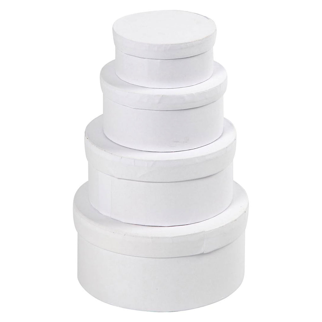 Creativ company ronde dozen van karton, 4 maten