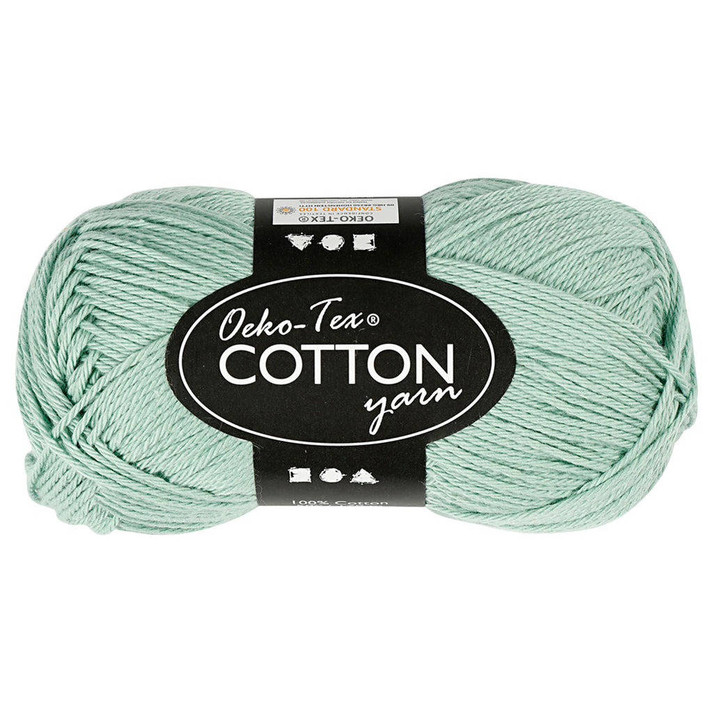 Creativ company katoengaren, mint groen, 50gr, 170m