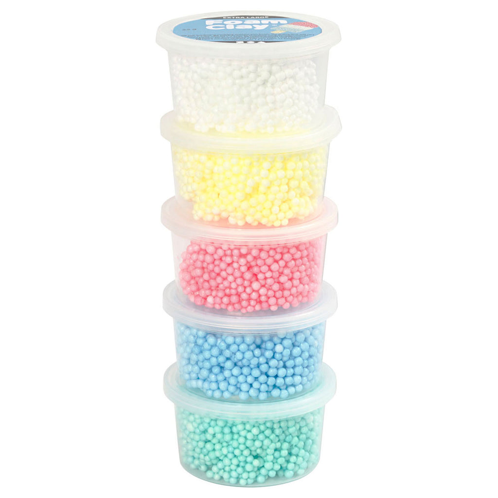Creativ company foam clay extra large, 5 kleuren
