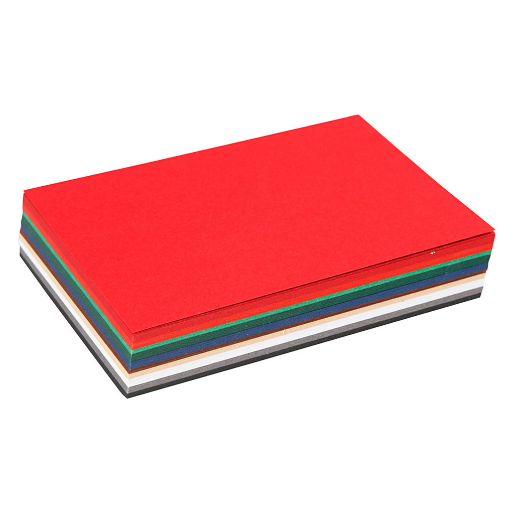 Creativ company kerst karton, a6, vel 105x148 mm, 180 gr, diverse kleuren, 120 div vellen 1 doos