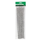 Creativ company chenille zilver 30cm, 24st.