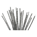 Creativ company chenille zilver 30cm, 24st.