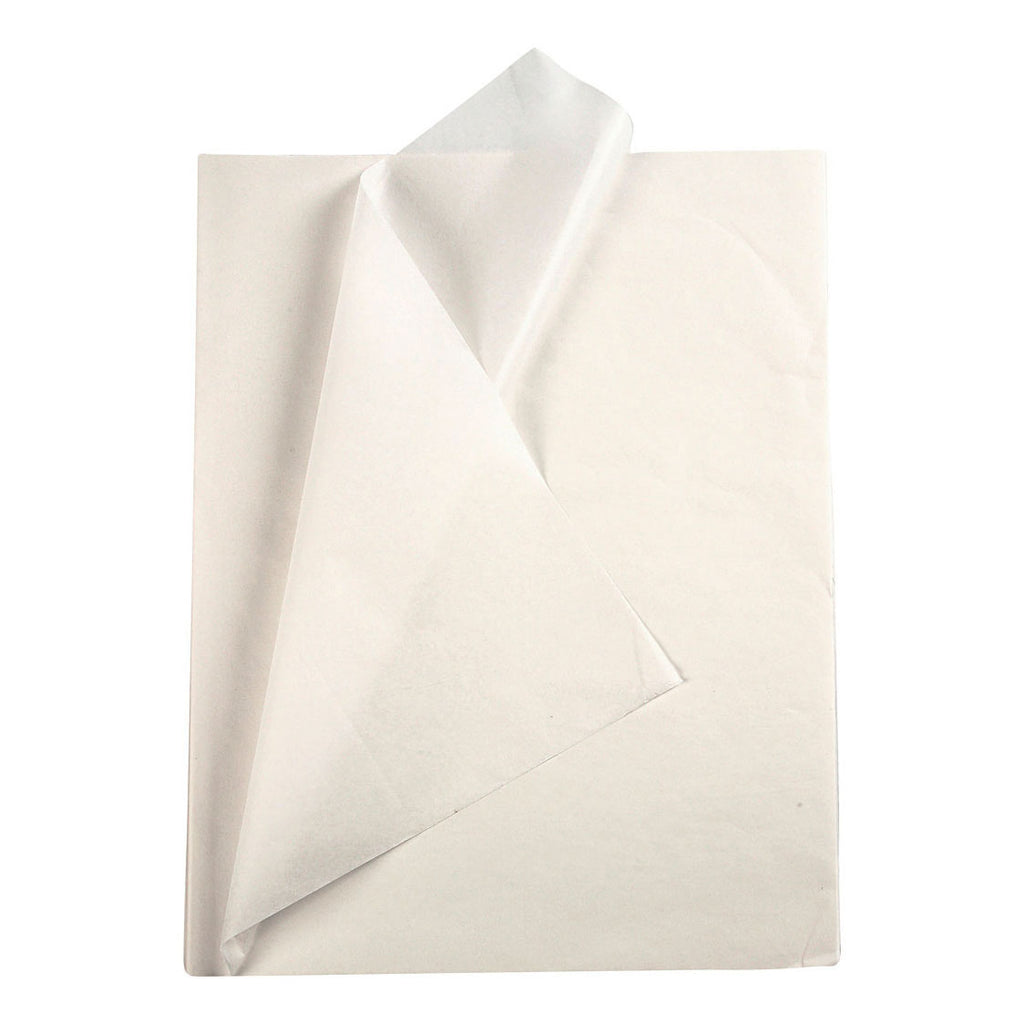Creativ company tissuepapier, vel 50x70 cm, 17 gr, wit, 10 vel 1 doos