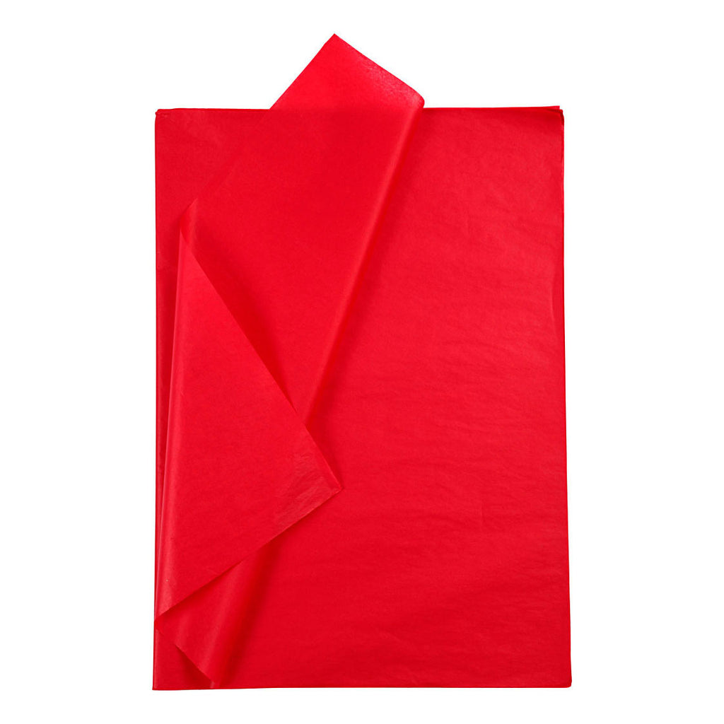 Creativ company tissuepapier, vel 50x70 cm, 17 gr, rood, 10 vel 1 doos