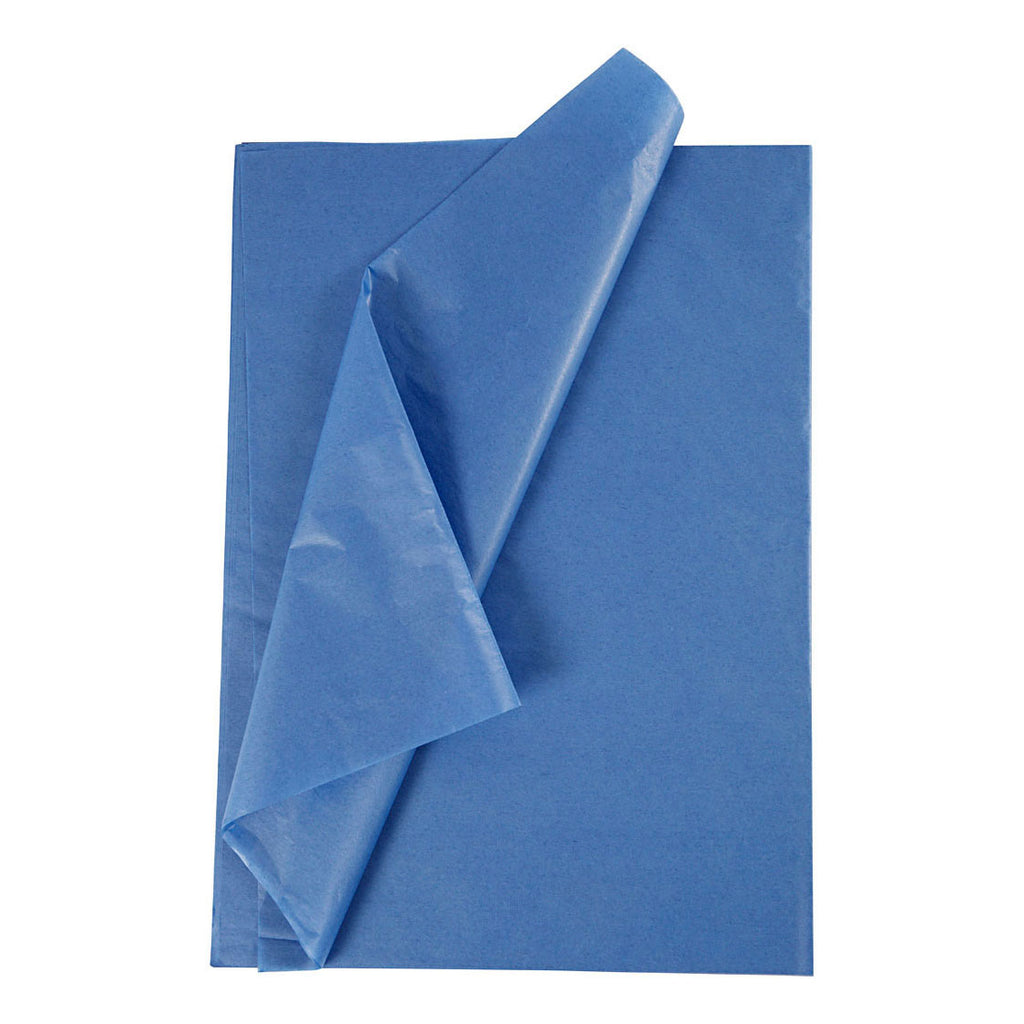 Creativ company tissuepapier, vel 50x70 cm, 17 gr, blauw, 10 vel 1 doos