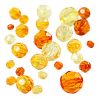 Creativ company facetkralen mix geel, 45 gram