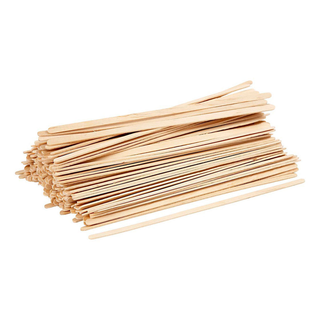 Creativ company houten ijslollystokjes naturel, 200st.