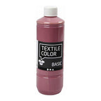 Creativ company textiel color verf - donkerroze, 500ml