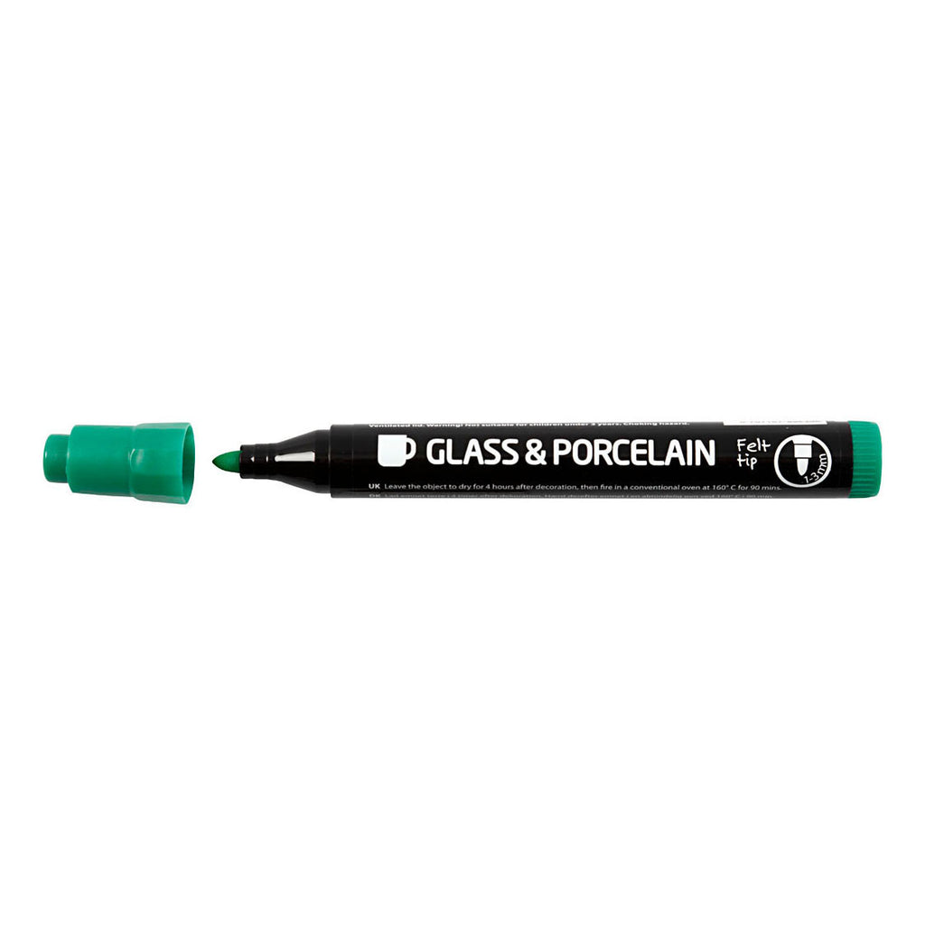 Creativ company glas- en porseleinstiften, 6st.