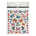 Creativ company stickers bloemen en vlinders, 1 vel