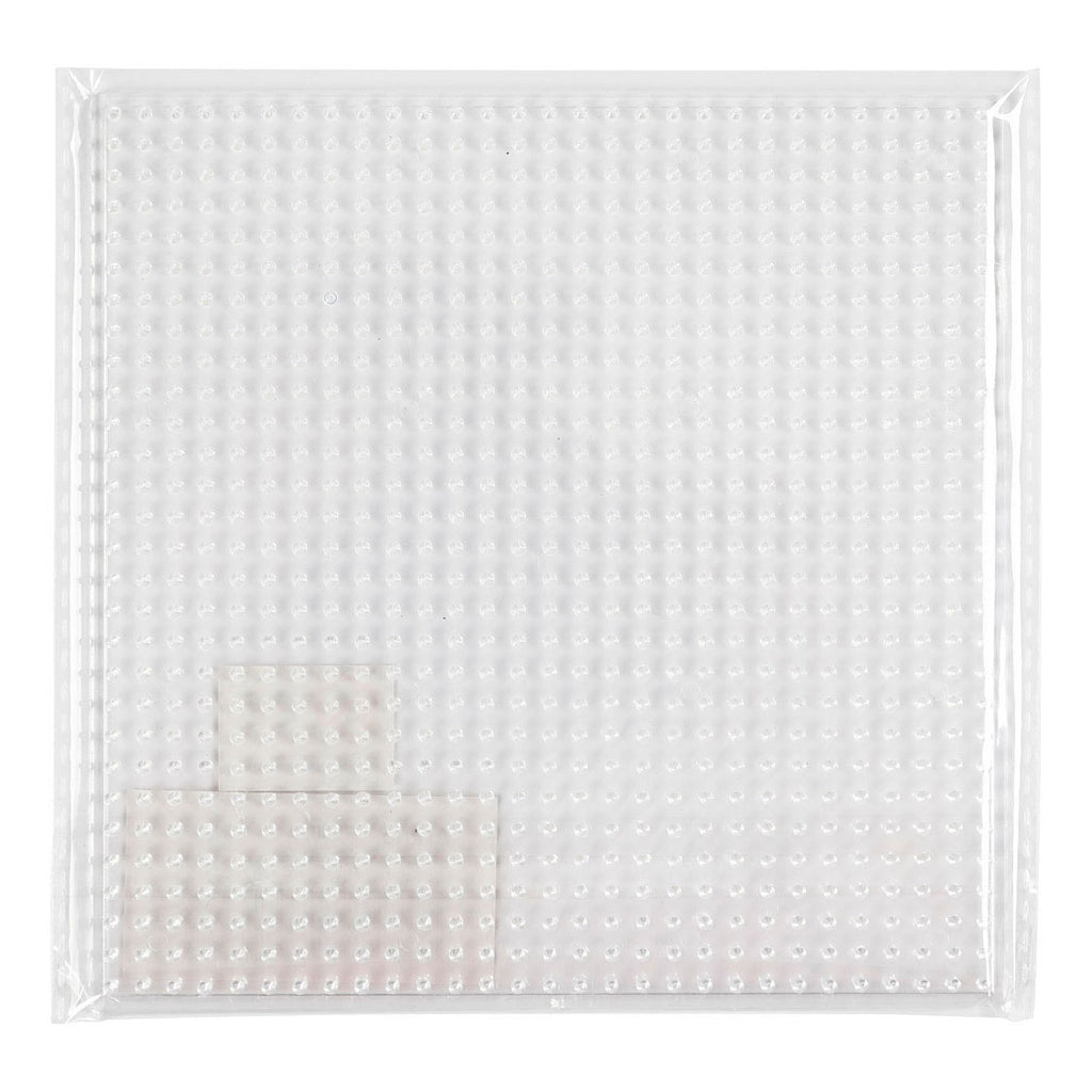 Creativ company strijkkralenbordje vierkant helder, 14,5 x 14,5cm