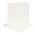 Kaarten en enveloppen, afmeting kaart 15,2x15,2 cm, afmeting envelop 16x16 cm, 220 gr, off-white, 4 set 1 doos