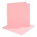 Creativ company kaarten en enveloppen roze, 4st.