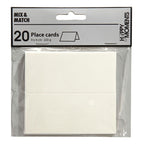 Creativ company naamkaarten, afm 9x4 cm, 220 gr, wit, 20 stuk 1 doos