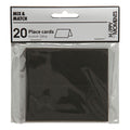 Creativ company naamkaarten, afm 9x4 cm, 220 gr, zwart, 20 stuk 1 doos