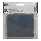 Creativ company naamkaarten, afm 9x4 cm, 220 gr, blauw, 20 stuk 1 doos