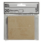 Creativ company naamkaarten, afm 9x4 cm, 220 gr, naturel, 20 stuk 1 doos