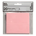 Creativ company naamkaarten, afm 9x4 cm, 220 gr, lichtrood, 20 stuk 1 doos